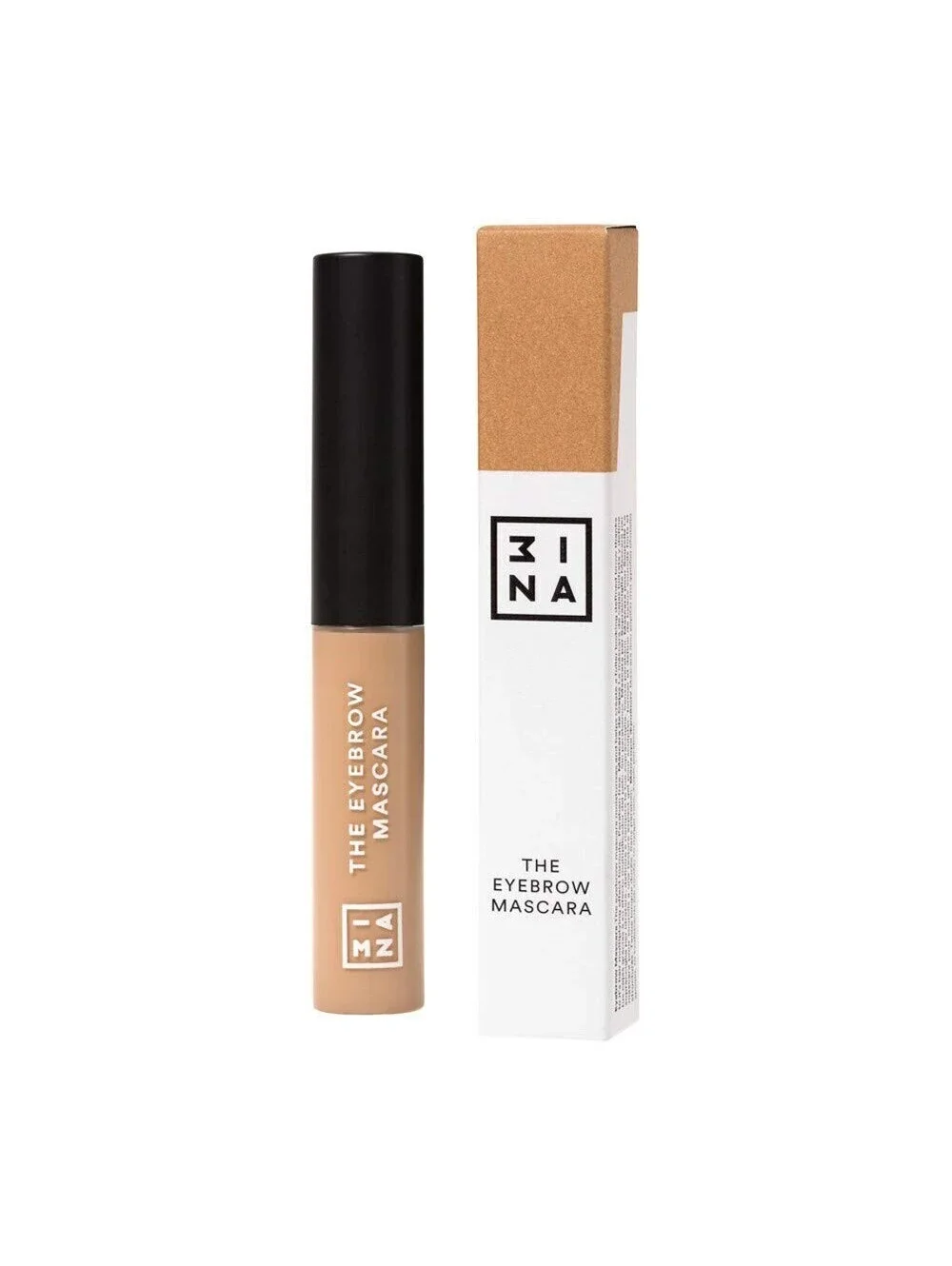 3INA Makeup Cruelty Free Paraben Free Vegan Eyebrow Mascara 4ml - 201 Beige